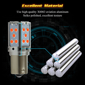 Luz de freno de coche, LED Canbus BA15S 27W 3030 T20 ámbar, 1156 SMD DRL, P21W, en oferta - Product Image 4