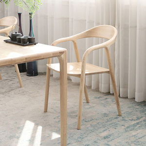 Sillón de madera de cuero moderno, diseño de estilo nórdico <span class=keywords><strong>CH24</strong></span>, sillas de comedor de madera, sillas de comedor de madera para hotel y restaurante - Product Image 5