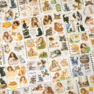 20 hojas/paquete Pet Diary Series Tema de Mascota de forma extraña Pegatina en espiral Decoración de cuaderno - Product Image 1