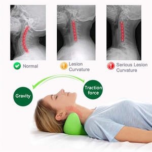 Bantal kiropraktik korektor lengkung leher tidak terisi traksi serviks perenggang leher mengurangi nyeri bahu leher bantal pijat - Product Image 2
