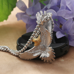 yunnique Eagle Pendant Stainless Steel <b>Titanium</b> Steel Themed Pendant Men's Necklace Gift Fashion Jewelry - Product Image 4