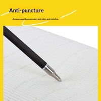 Filet de protection anti-perforation en Kevlar tricoté ESHINE pour le tir à l'arc en intérieur/extérieur (Blanc)