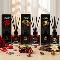 Diffuseur de parfum en verre LORRIC-150ML sans flamme, huile aromatique longue durée, désodorisant pour la maison et la chambre, pour la vente en gros et la livraison directe
