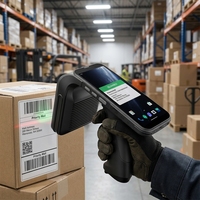 Escáner de Códigos de Barras 2D de Largo Alcance Chainway C5 Android 13 4+64GB RFID UHF, Lector Impinj E710 Portátil con Brújula para Almacén
