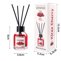 Diffuseur d'ambiance sans flamme en rotin, parfum fruité de luxe, avec parfum stable, pour la maison, les toilettes, le hall, ornement artistique