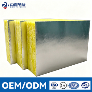 Panneau acoustique en laine de verre insonorisant certifié CE par le fabricant, panneau en fibre de verre pour isolation de plafond - Product Image 1