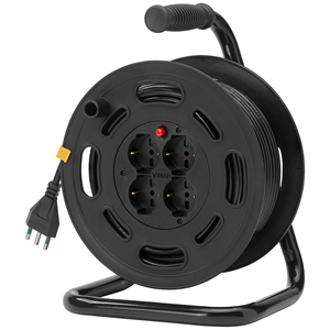 Enrouleur de câble Vimar 30m 4 prises 16A, rallonge électrique - Product Image 1