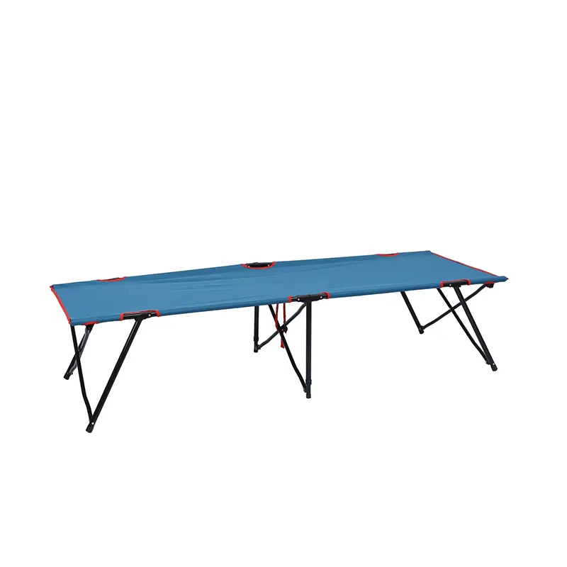 2024 Beste Kampeerbed Hoge Kwaliteit Lage Hoogte Eenvoudige Draagbare Compacte Strand Outdoor Opvouwbare Camping Cot