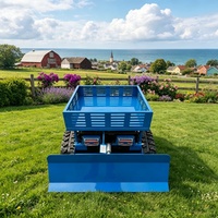 Robot tondeuse tout-terrain à chenilles, à essence, à braquage zéro, télécommandé, pour l'entretien des fermes, vergers et pentes