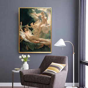 Decoración del Hogar Personalizada, Arte de Pared en Lienzo Pintado a Mano con Óleo, Pareja <span class=keywords><strong>Sexy</strong></span>, Cuadros de Desnudos Famosos - Product Image 2