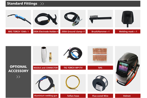 Levin Top bán soldadora MIG 4 trong 1 Inverter IGBT MIG MMA Tig nhôm Máy hàn - Product Image 5