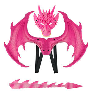 Haute qualité enfants <span class=keywords><strong>Dragon</strong></span> <span class=keywords><strong>ailes</strong></span> <span class=keywords><strong>Costume</strong></span> dinosaure queue masque ensemble Cosplay <span class=keywords><strong>costume</strong></span> - Product Image 6