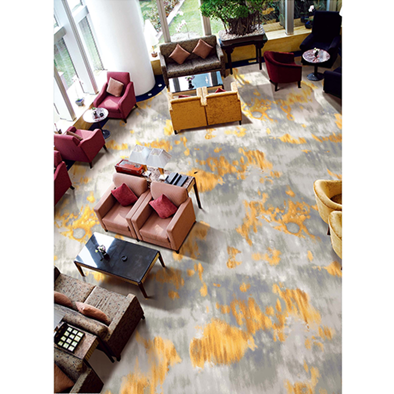 Custom Printed Hotel Carpet Wall to Wall Natural Carpet 80% Wool 20% Nylon