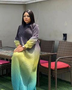 <span class=keywords><strong>Outlet</strong></span> di Fabbrica Ultimo Nuovo Stile Abiti Lunghi Casual da Donna <span class=keywords><strong>Taglie</strong></span> <span class=keywords><strong>Forti</strong></span> con Maniche Lunghe Plissettate - Product Image 1