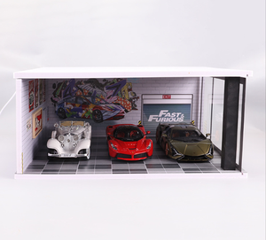 Caja de polvo acrílica de madera exquisita para exhibición de coche modelo Unisex <span class=keywords><strong>1</strong></span>:<span class=keywords><strong>18</strong></span> para garaje de estacionamiento - Product Image 2