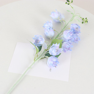 Fleurs artificielles Jessie, fleurs en soie, décorations de mariage, violet, bleu, corail, rose, décoration de salon - Product Image 4
