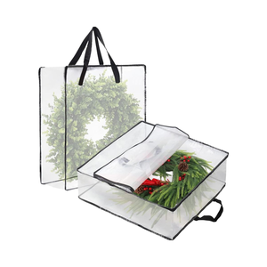 2 Pak wadah penyimpanan karangan bunga 26 inci 90 Liter, tas penyimpanan rumah untuk dekorasi Natal musim semi musim panas untuk pakaian tempat tidur - Product Image 1