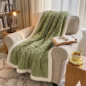 Manta Suave de Poliéster <span class=keywords><strong>para</strong></span> Cama y Sofá, Manta Cálida de Terciopelo y Franela Suave - Product Image 1
