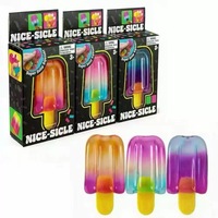Schylling Nee Nice Cube Sensory Nice-Sicle, cube sensoriel anti-stress, anti-anxiété, objet à presser pour la concentration et les personnes atteintes de TDAH, en peluche