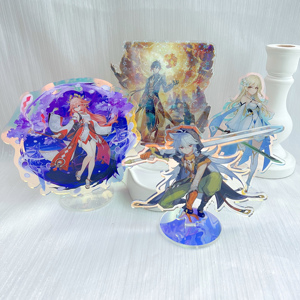 Custom Holographic Charm Acrylic Stand Promotional Gift Personality <strong>Display</strong> Stand Double Sided Transparent Printing - Product Image 6