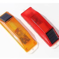 Feu de signalisation réfléchissant à LED solaire pour garde-corps, lampe clignotante à commande automatique pour la sécurité des barrières routières