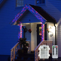 Guirlande lumineuse LED Chauve-souris Araignée Citrouille Feuille d'érable Citrouille pour Halloween Fête Vacances