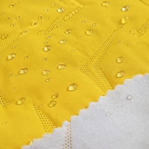 <span class=keywords><strong>Tessuto</strong></span> <span class=keywords><strong>trapuntato</strong></span> in pongee Custom300T, motivo a chevron giallo brillante di tendenza, materiale imbottito in seta e cotone per giacche e gilet. - Product Image 4