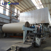 Ligne de production de recyclage de cartons usagés grande capacité, machine complète de fabrication de papier carton en rouleaux jumbo