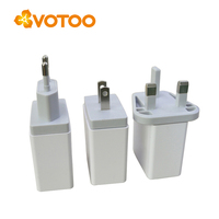 Heißer EU AU UK US Stecker USB-Ladeadapter 3x Anschluss UL ETL CE CB ROHS UKCA RCM KC NOM Zertifiziert 5V 3A 15W Ausgang für Elektronik