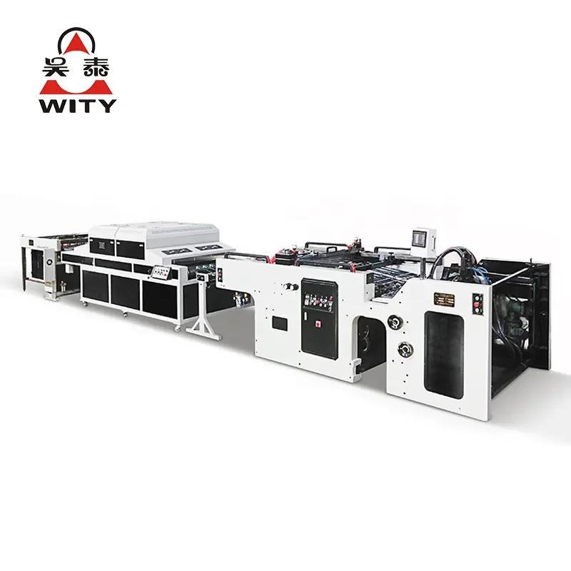 Automatic Stop Cylinder Screen Printing Machine for Spot UV Coating