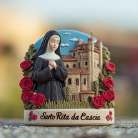 Aimants de réfrigérateur en résine 3D thème Santa Rita 2026, nouveau modèle, design personnalisé, style lettre, décoration artistique pour la maison, cadeau de bureau