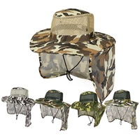 Gorras de Camuflaje para Exteriores, Gorro de Pescador con Estampado Digital para Adultos, Gorro de Malla Protectora contra el Sol para Senderismo, Gorros Estilo Bonnie para la Selva