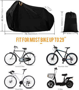 Cubierta para <span class=keywords><strong>bicicleta</strong></span> de carreras, accesorios para <span class=keywords><strong>bicicleta</strong></span> de <span class=keywords><strong>29</strong></span> ", resistente al agua y resistente a los rayos UV, 210D Oxford - Product Image 2
