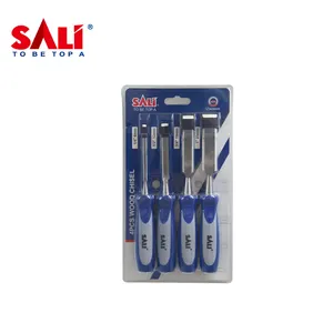 SALI-Juego de cinceles planos para carpintería, herramientas de carpintería, con mango de plástico, bricolaje, cuchillo de tallado