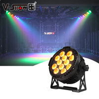 FWBR1206 VSHOW LED Par 12PCS 18W RGBWA UV6in1 Éclairage LED Par étanche à piles sans fil avec télécommande DMX pour fête