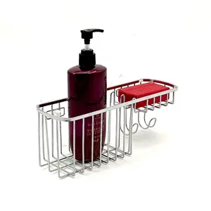 Low Moq Manufacturer Kitchen Storage Rack Shelf Bathroom Towel Hanger Shower Organize Soap Caddy Holder