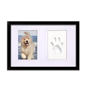 Pop Gepersonaliseerde Huisdier Cadeau Hond Paw Print Opdruk Kit Tafelblad Display Kat Pawprint Aandenken Kit Fotolijst