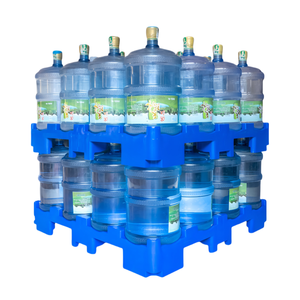 Многослойный односторонний стальной европоддон для вилочного погрузчика, для 18,9-литровых бочек с водой, 16 бочек/уровень, динамическая нагрузка 6 тонн, промышленный, для холодных условий - Product Image 4