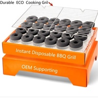 Gril instantané de BBQ de pique-nique de patio 1100G plateau jetable de gril de BBQ