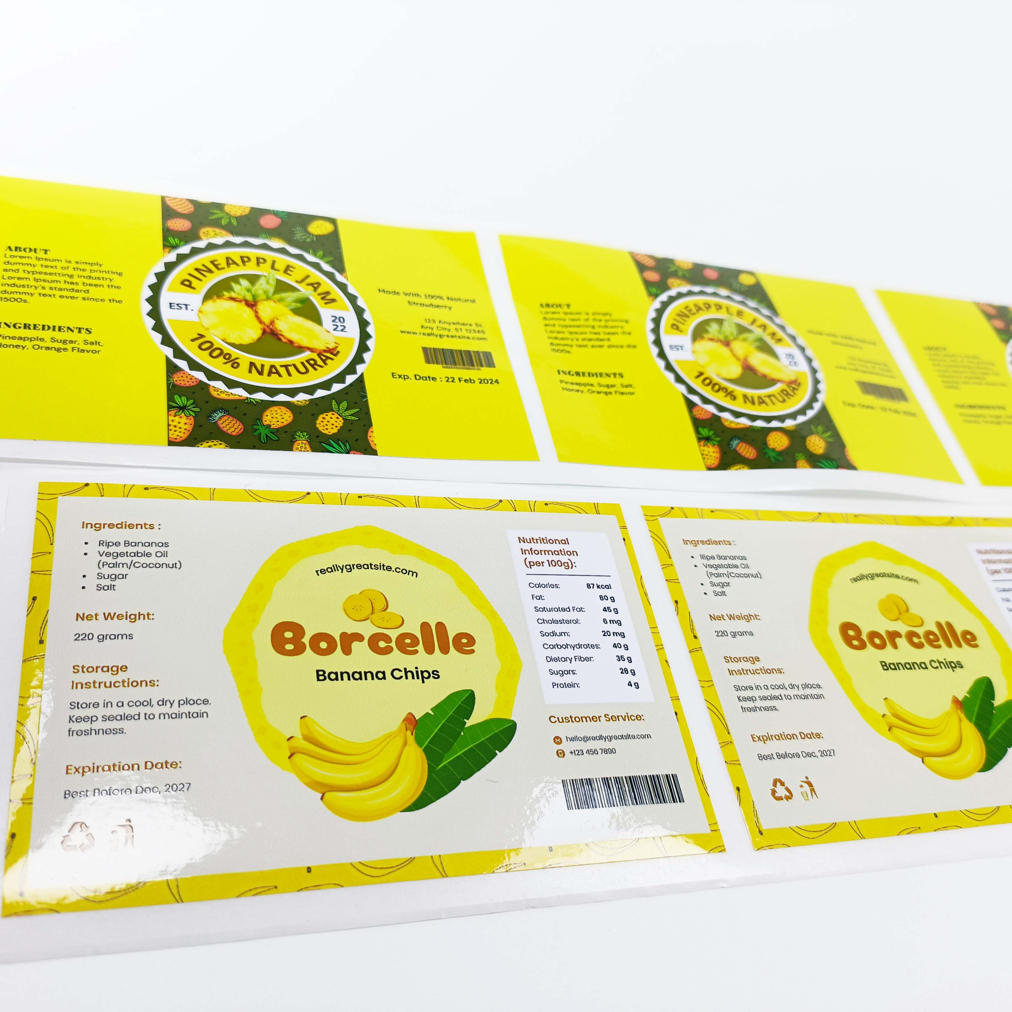 Waterproof Vinyl Printable Packaging Labels Custom Adhesive Packaging Adhesive Waterproof Label Sticker Custom Logistics Labels