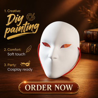 Masque de mascarade en latex plastique pour fête d'Halloween
