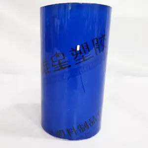 Película electrostática de PVC para productos eléctricos, lámina de película azul transparente suave