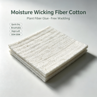 Fibre de polyester recyclable naturelle 15D, ignifuge, douce, sans colle, pour le rembourrage des matelas et des canapés