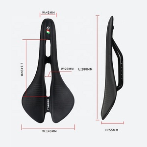 เบาะจักรยาน TOSEEK TOSEEK85 Ultralight 185 กรัม แบบโปร่ง น้ำหนักเบา ออกแบบตามหลักสรีรศาสตร์ สำหรับจักรยานเสือภูเขาและจักรยานถนน ระบายอากาศได้ดี ซับแรงกระแทก กันน้ำ รางเบาะทำจาก Cr-mo - Product Image 6