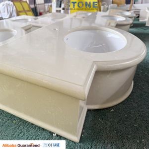 Lavabo de comptoir en marbre naturel de forme ovale <span class=keywords><strong>Aquarius</strong></span>, style ferme moderne, avec cuvette en onyx doré - Product Image 1