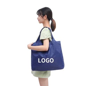 Bolsa de Compras Reutilizable Plegable con Dos Asas, Personalizada con Impresión, Hecha de Plástico Reciclado para Comercio Minorista - Product Image 3