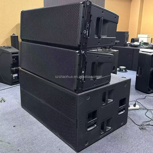 HDL 50A 4K Double 12 Inch 3 Way Active Line Array Speaker 8000W Powerful Powered Sound System Professional Audio Outdoor Speaker