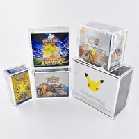 99% UV Booster Pack Vitrine Acrylique avec Couvercle Magnétique Etb Protector Box 151 Booster Bundle Box Case Collection Storage Box
