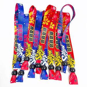 Artículos más vendidos, pulseras japonesas de tela de poliéster personalizadas baratas, pulseras de tela de sublimación para eventos - Product Image 4