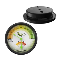 Accessoires pour terrariums d'insectes rampants, lézards, caméléons, tortues, souris, serpents : mini thermomètre et hygromètre sans piles pour animaux de compagnie